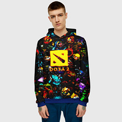 Толстовка-худи мужская Dota2 персонажи, цвет: 3D-синий — фото 2