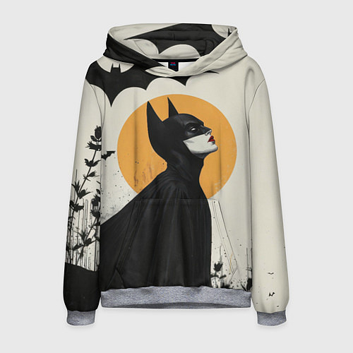 Мужская толстовка Девушка Бэтмен / 3D-Меланж – фото 1