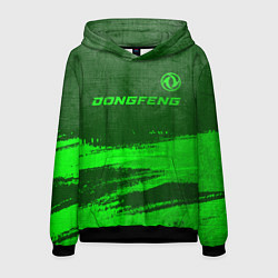 Толстовка-худи мужская Dongfeng - green gradient посередине, цвет: 3D-черный