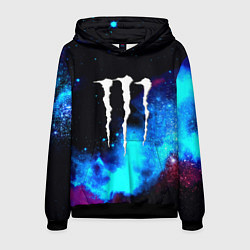 Толстовка-худи мужская Monster energy космос, цвет: 3D-черный