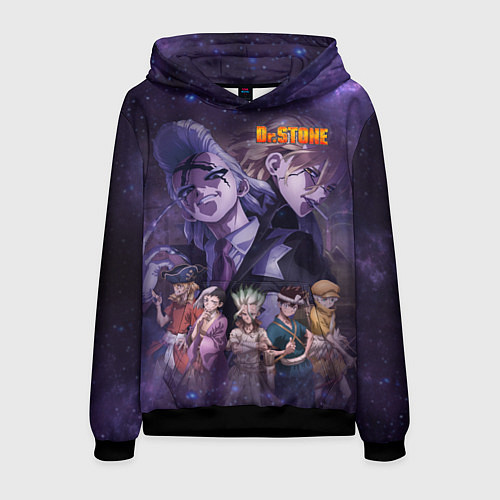 Мужская толстовка Доктор Камень / 3D-Черный – фото 1