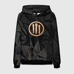 Толстовка-худи мужская Three Days Grace golden poly, цвет: 3D-черный