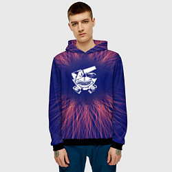 Толстовка-худи мужская Tokyo Ghoul red energy, цвет: 3D-черный — фото 2