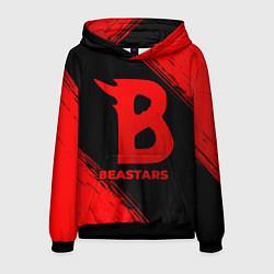 Толстовка-худи мужская Beastars - red gradient, цвет: 3D-черный