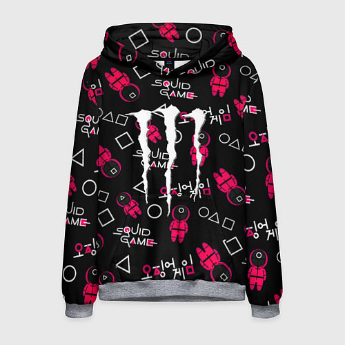 Мужская толстовка Monster energy x Ojingeo geim / 3D-Меланж – фото 1