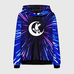 Толстовка-худи мужская Angels of Death neon energy, цвет: 3D-черный