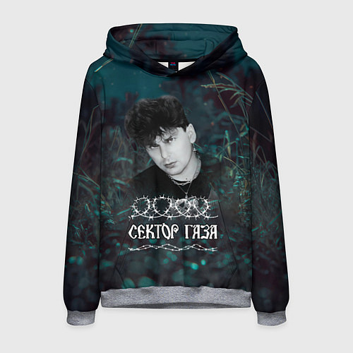 Мужская толстовка Сектор газа ночной фон / 3D-Меланж – фото 1