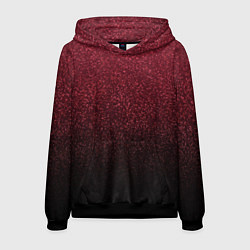 Толстовка-худи мужская Амарантовый градиент крошка, цвет: 3D-черный