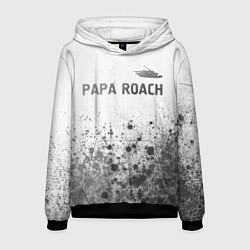Толстовка-худи мужская Papa Roach - white gradient посередине, цвет: 3D-черный