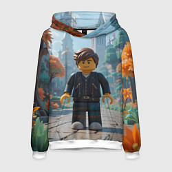 Толстовка-худи мужская Роблокс в парке, цвет: 3D-белый