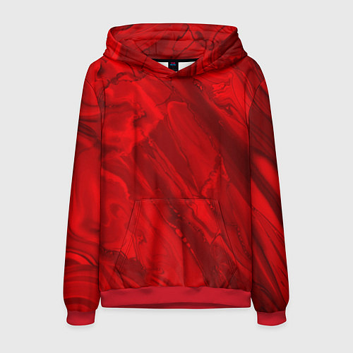 Мужская толстовка Красный камень абстракция / 3D-Красный – фото 1