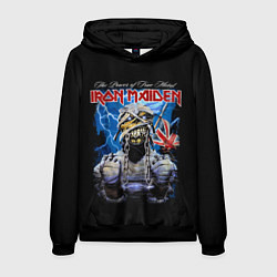 Толстовка-худи мужская Powerslave Iron Maiden - мумия, цвет: 3D-черный