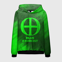 Толстовка-худи мужская Blue Exorcist - green gradient, цвет: 3D-черный