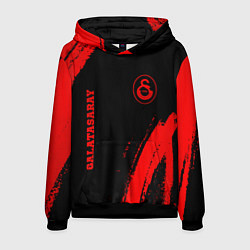 Толстовка-худи мужская Galatasaray - red gradient вертикально, цвет: 3D-черный