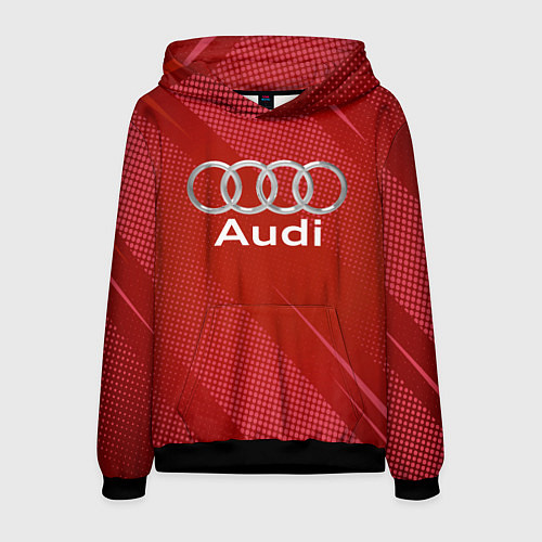 Мужская толстовка Audi - абстракция / 3D-Черный – фото 1