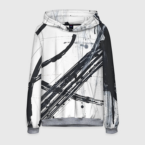 Мужская толстовка Графичная абстракция / 3D-Меланж – фото 1