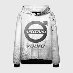 Толстовка-худи мужская Volvo - white gradient, цвет: 3D-черный