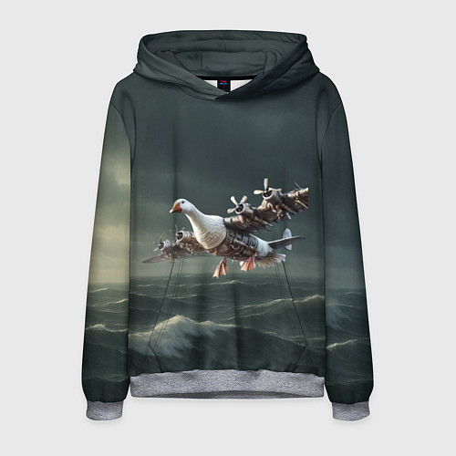 Мужская толстовка Бомбардито гусито мем / 3D-Меланж – фото 1