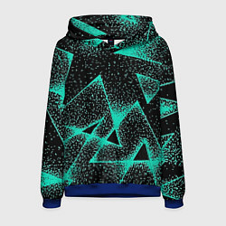 Толстовка-худи мужская The triangle is light blue, цвет: 3D-синий