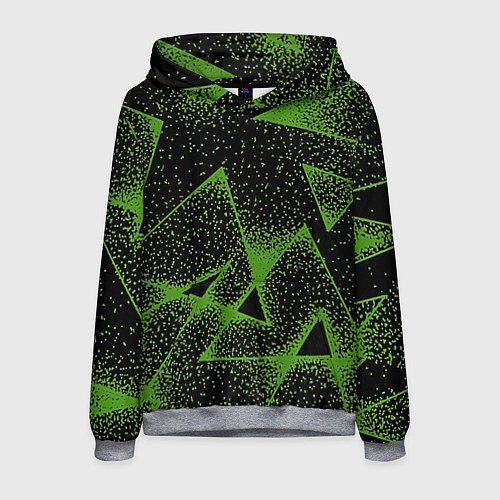 Мужская толстовка Triangles with dots / 3D-Меланж – фото 1