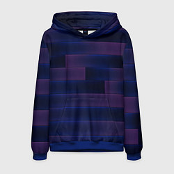 Толстовка-худи мужская Color blue square, цвет: 3D-синий