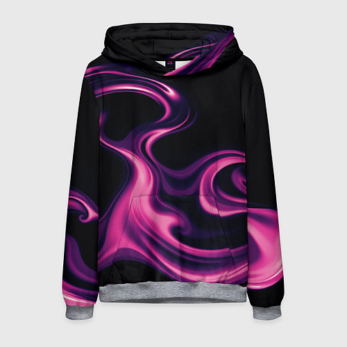 Мужская толстовка Color pink smoke / 3D-Меланж – фото 1
