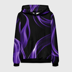 Толстовка-худи мужская Purple abstraction, цвет: 3D-черный