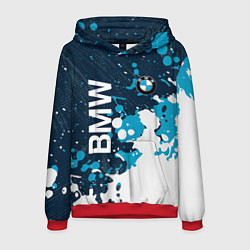 Толстовка-худи мужская Bmw брызги, цвет: 3D-красный