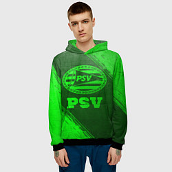 Толстовка-худи мужская PSV - green gradient, цвет: 3D-черный — фото 2