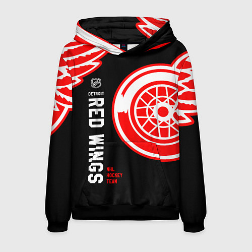 Мужская толстовка Detroit Red Wings team / 3D-Черный – фото 1