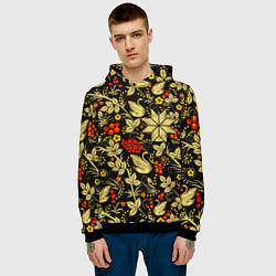 Толстовка-худи мужская Корни прошлого в настоящем, цвет: 3D-черный — фото 2