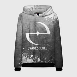 Толстовка-худи мужская Evanescence - grey gradient, цвет: 3D-черный
