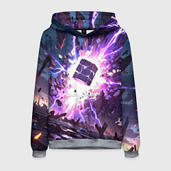 Толстовка-худи мужская Магический куб, цвет: 3D-меланж
