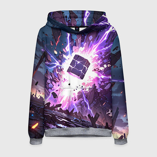 Мужская толстовка Магический куб / 3D-Меланж – фото 1