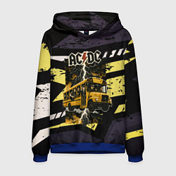 Толстовка-худи мужская ACDC в автобусе, цвет: 3D-синий