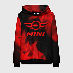 Толстовка-худи мужская Mini - red gradient, цвет: 3D-черный