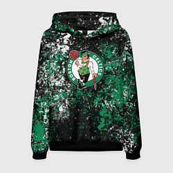 Толстовка-худи мужская Boston Celtics basketball, цвет: 3D-черный