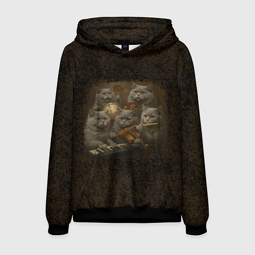 Мужская толстовка Когда Наташа музыкант / 3D-Черный – фото 1