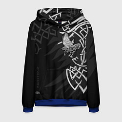 Толстовка-худи мужская Верные спутники Одина, цвет: 3D-синий