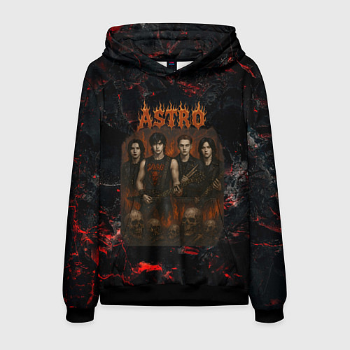 Мужская толстовка Astro в стиле хэви-метал / 3D-Черный – фото 1