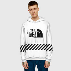 Толстовка-худи мужская The light side, цвет: 3D-белый — фото 2
