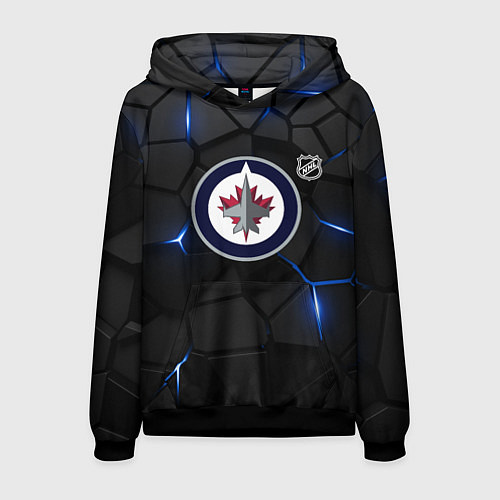 Мужская толстовка Виннипег Джетс - НХЛ хоккей / 3D-Черный – фото 1
