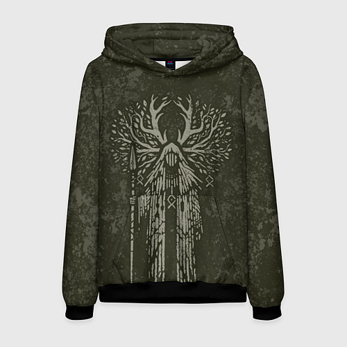 Мужская толстовка Хранитель леса / 3D-Черный – фото 1