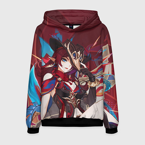 Мужская толстовка Chasca Genshin Impact / 3D-Черный – фото 1