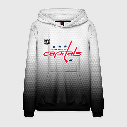 Мужская толстовка Вашингтон Кэпиталз - градиент / 3D-Черный – фото 1