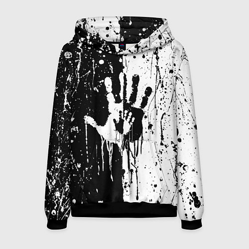 Мужская толстовка Антиматерия подтеки / 3D-Черный – фото 1