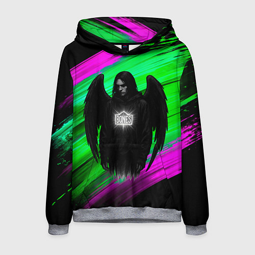 Мужская толстовка Bones падший ангел / 3D-Меланж – фото 1