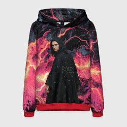 Толстовка-худи мужская Bones в мантии со звездами, цвет: 3D-красный