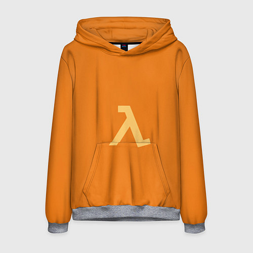Мужская толстовка Half-Life orange / 3D-Меланж – фото 1