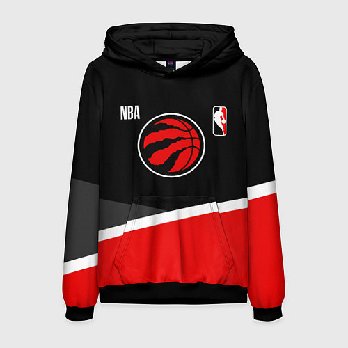 Мужская толстовка Toronto Raptors - basketball / 3D-Черный – фото 1